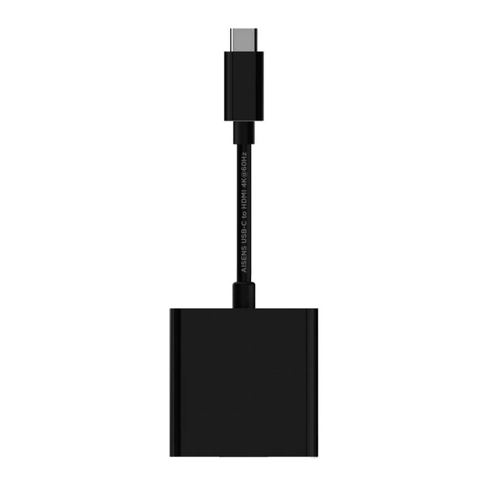 Aisens Conversor USB-C a HDMI 4K@60Hz Negro 15cm